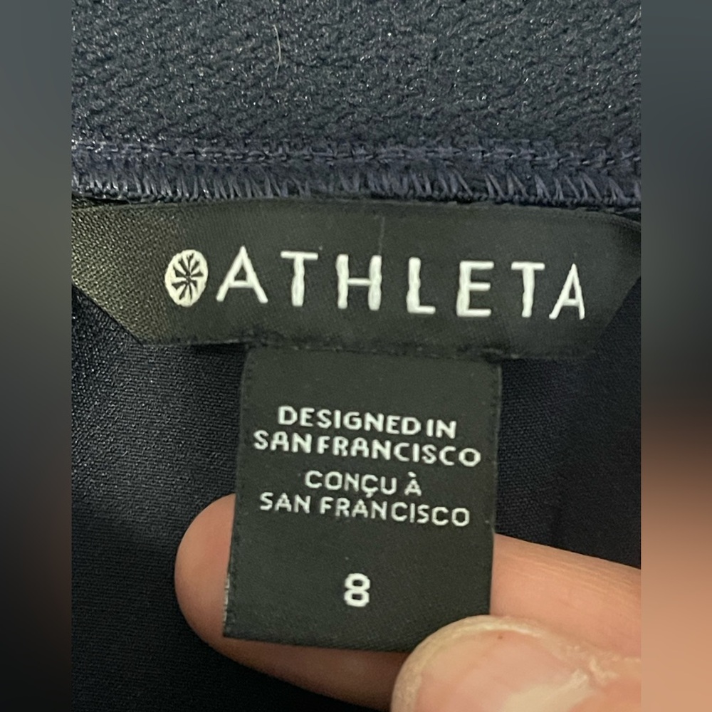 Athleta Womens Endless High Rise Cargo Pant Navy LNC Gorpcore Athleisure Sporty - Picture 14 of 15